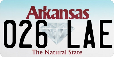 AR license plate 026LAE