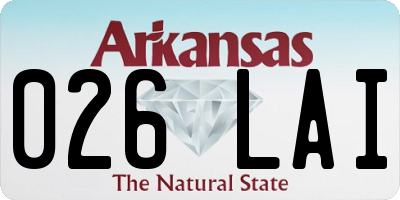AR license plate 026LAI