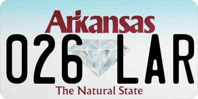 AR license plate 026LAR