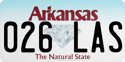 AR license plate 026LAS