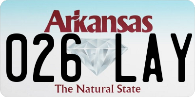 AR license plate 026LAY