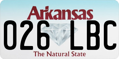 AR license plate 026LBC