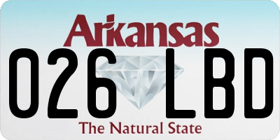 AR license plate 026LBD