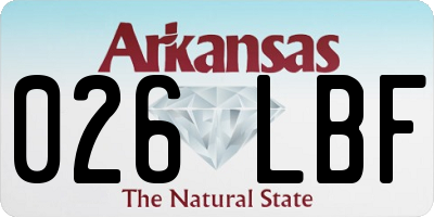 AR license plate 026LBF