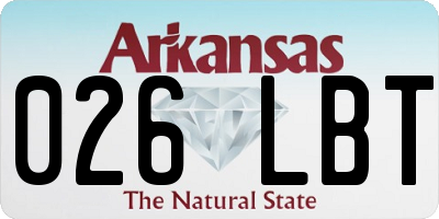 AR license plate 026LBT