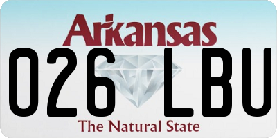 AR license plate 026LBU