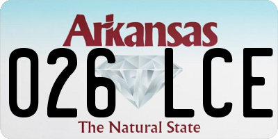 AR license plate 026LCE