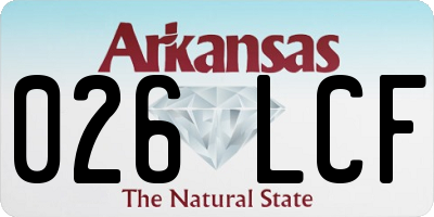 AR license plate 026LCF