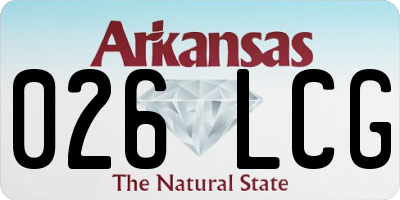 AR license plate 026LCG