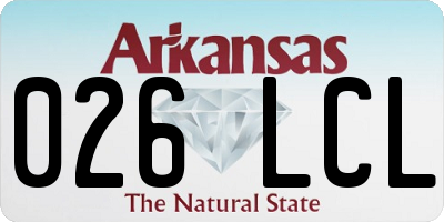 AR license plate 026LCL