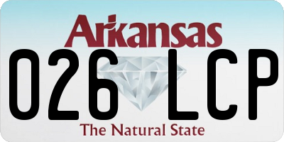 AR license plate 026LCP