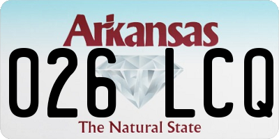 AR license plate 026LCQ
