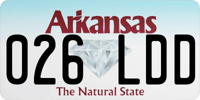 AR license plate 026LDD