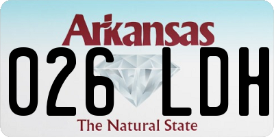 AR license plate 026LDH