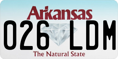 AR license plate 026LDM