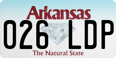 AR license plate 026LDP