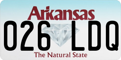 AR license plate 026LDQ