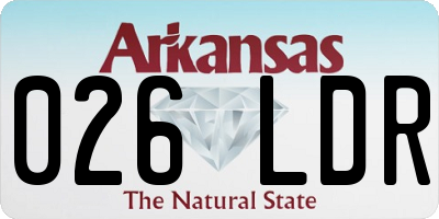 AR license plate 026LDR