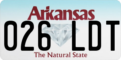 AR license plate 026LDT