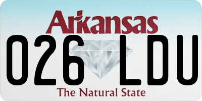 AR license plate 026LDU