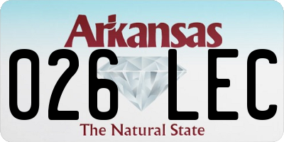 AR license plate 026LEC