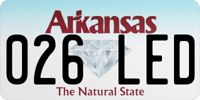 AR license plate 026LED
