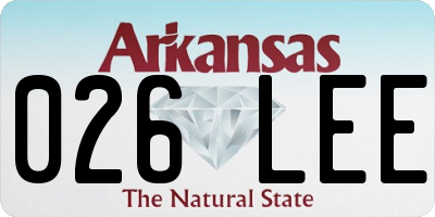 AR license plate 026LEE
