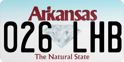 AR license plate 026LHB