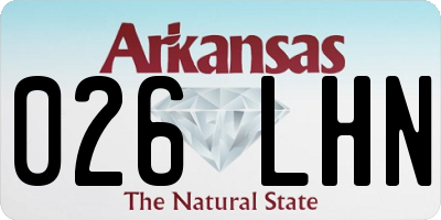 AR license plate 026LHN
