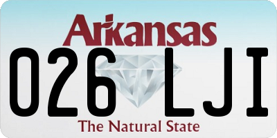 AR license plate 026LJI