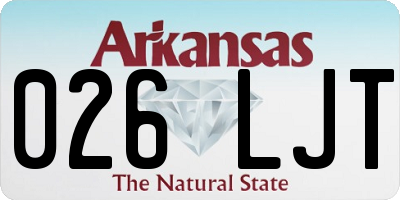 AR license plate 026LJT