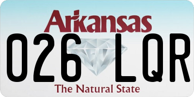AR license plate 026LQR