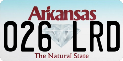 AR license plate 026LRD