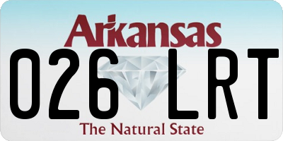 AR license plate 026LRT