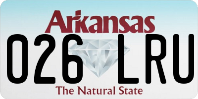 AR license plate 026LRU