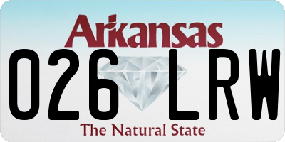 AR license plate 026LRW