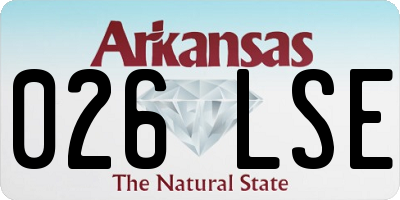 AR license plate 026LSE