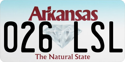 AR license plate 026LSL