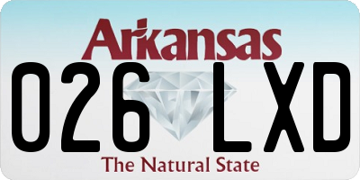 AR license plate 026LXD
