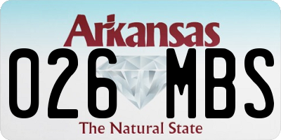 AR license plate 026MBS