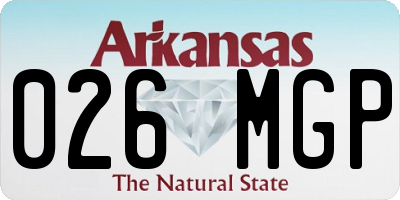 AR license plate 026MGP