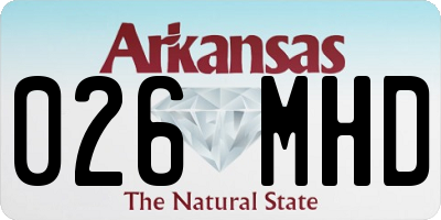 AR license plate 026MHD