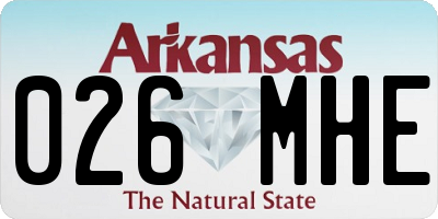 AR license plate 026MHE
