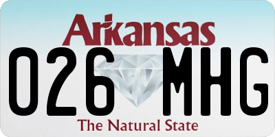 AR license plate 026MHG
