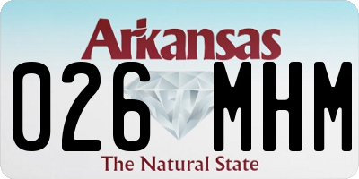 AR license plate 026MHM