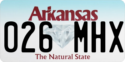 AR license plate 026MHX