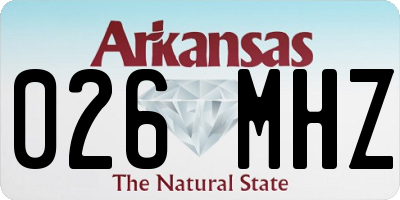 AR license plate 026MHZ