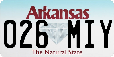 AR license plate 026MIY