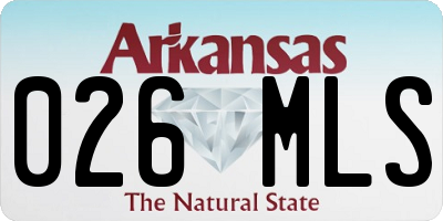 AR license plate 026MLS