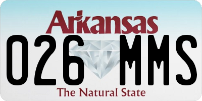 AR license plate 026MMS